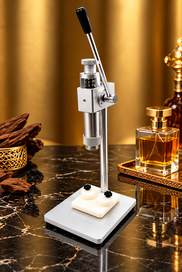 MANNUAL PERFUME BOTTLE CRIMPING MACHINE